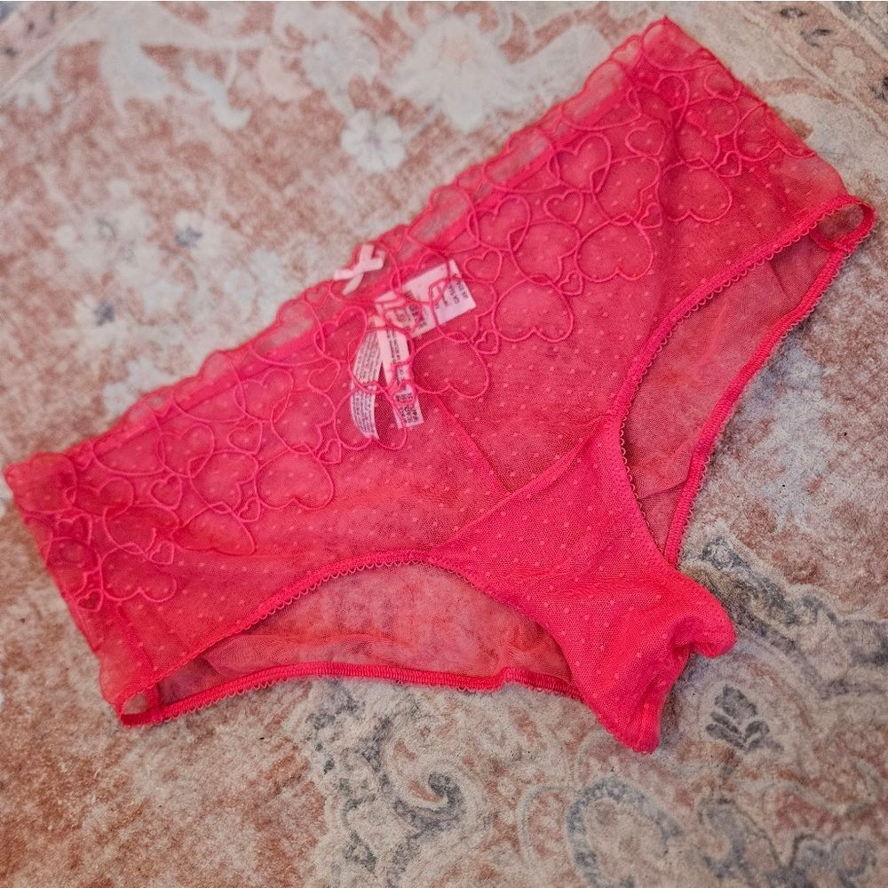 VS Pink Lace Trim Panties